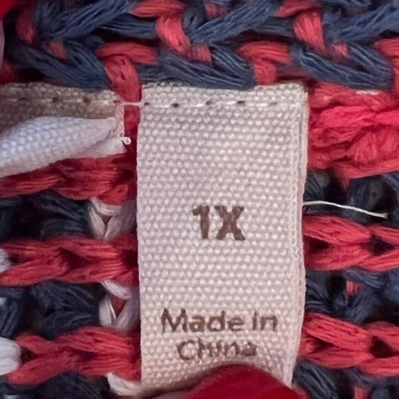 Soft Surroundings MONTEGO BAY knit 3/4 sleeve sweater size 1X Striped - Picture 9 of 11